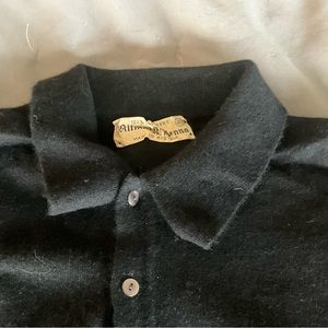 Vintage black cashmere sweater Altman of Vienna.